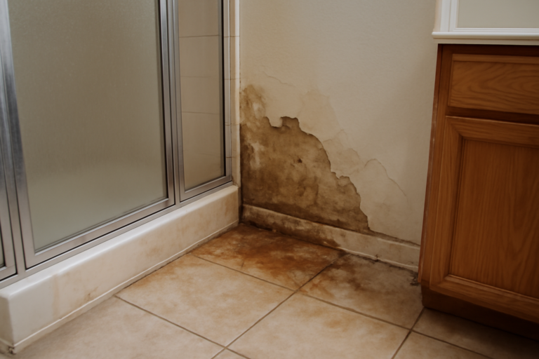 Shower Leak Water Removal