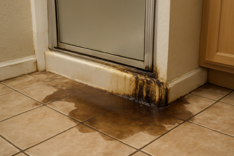 Shower Pan Leak Water Removal